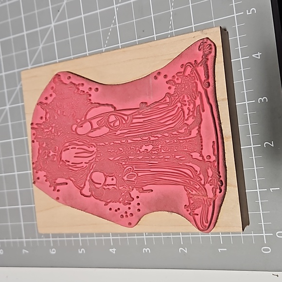 Olde English Santa Rubber Stamp - Picture 2 of 3